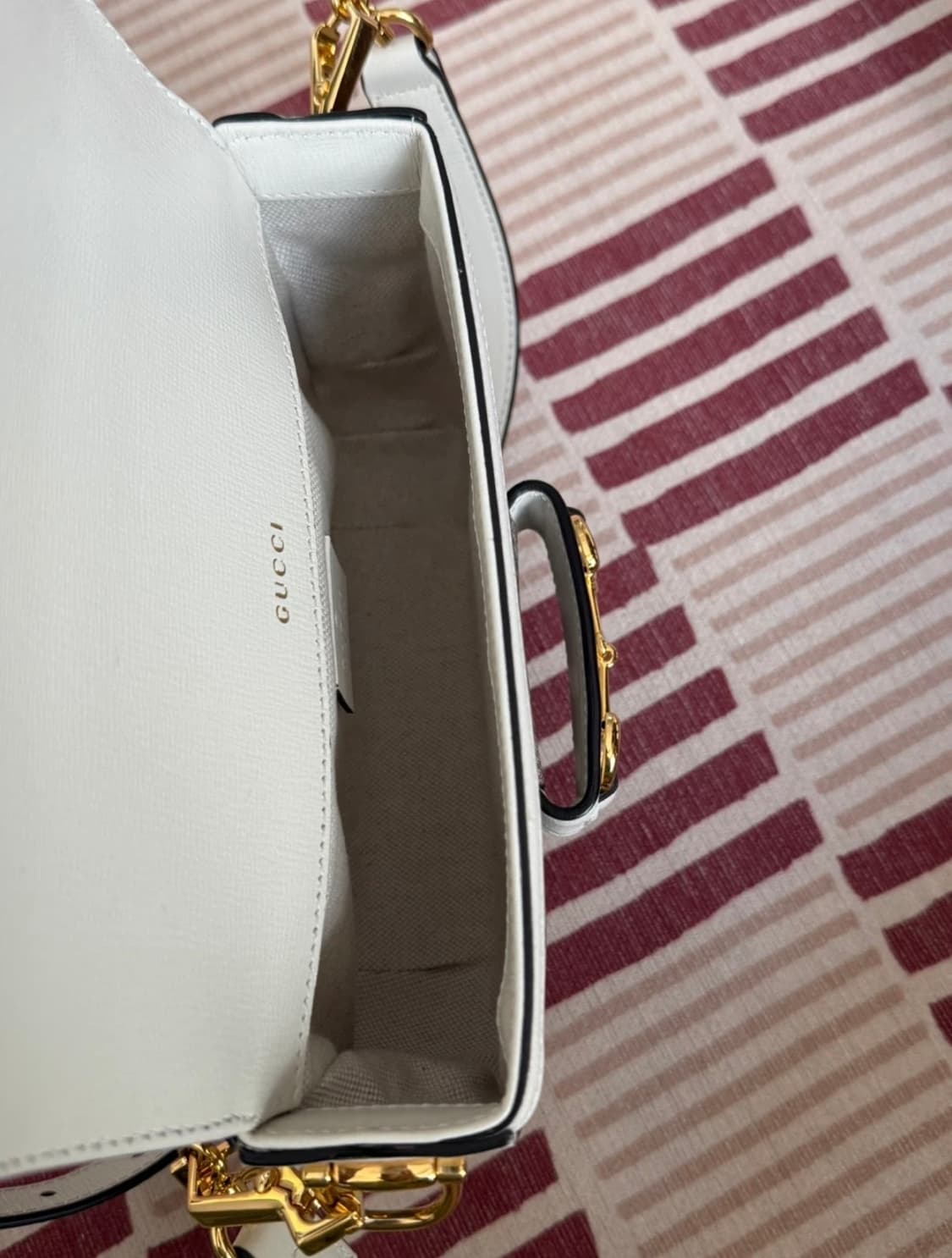 구찌 홀스빗 1955 미니 화이트 상품이미지8