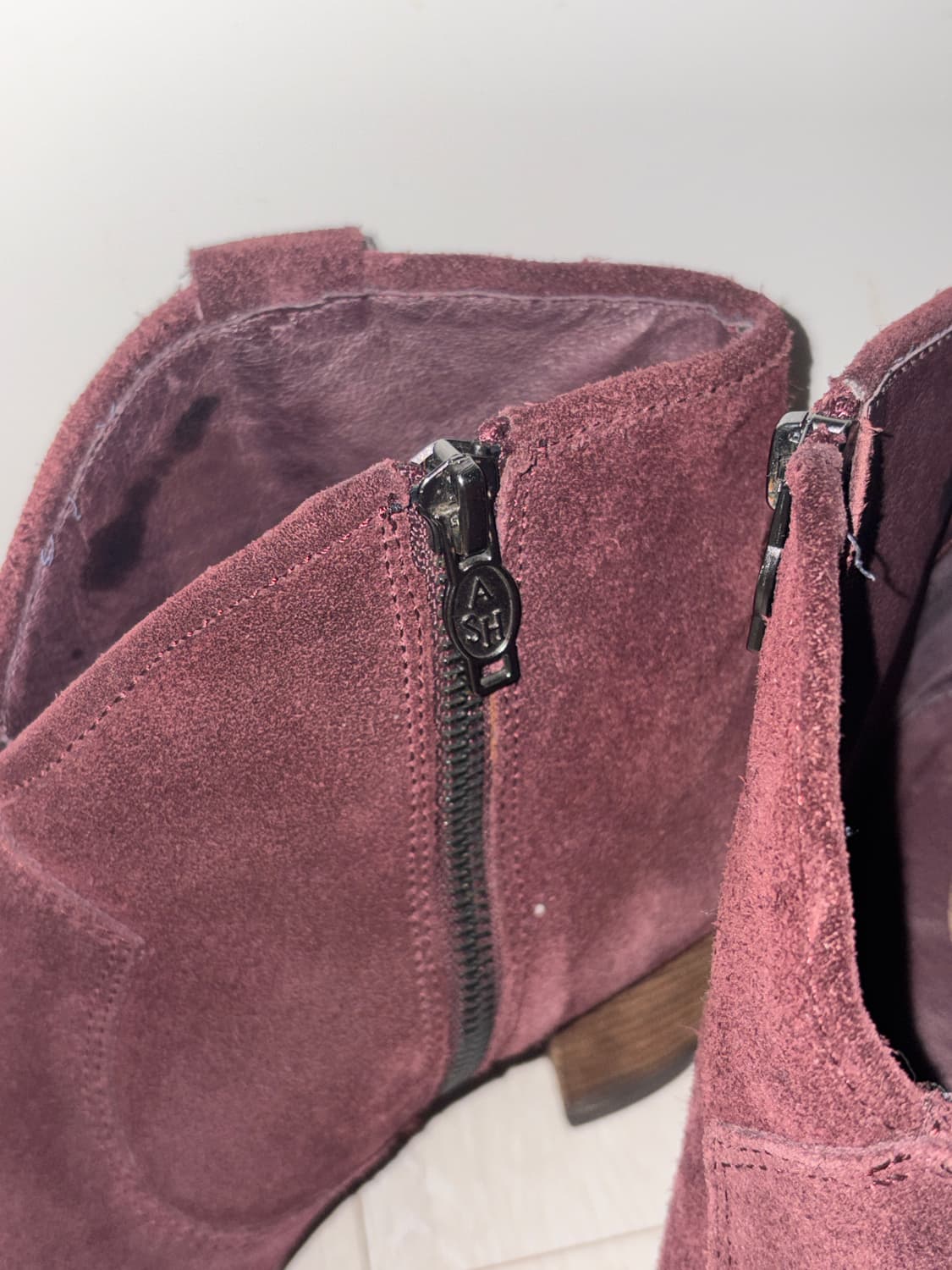 Ash 와인 웨스턴 스웨이드 앵클부츠 38 상품이미지3