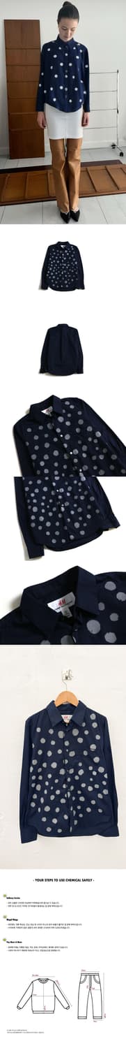 꼼데가르송 x h&m 도트 셔츠 상품이미지3