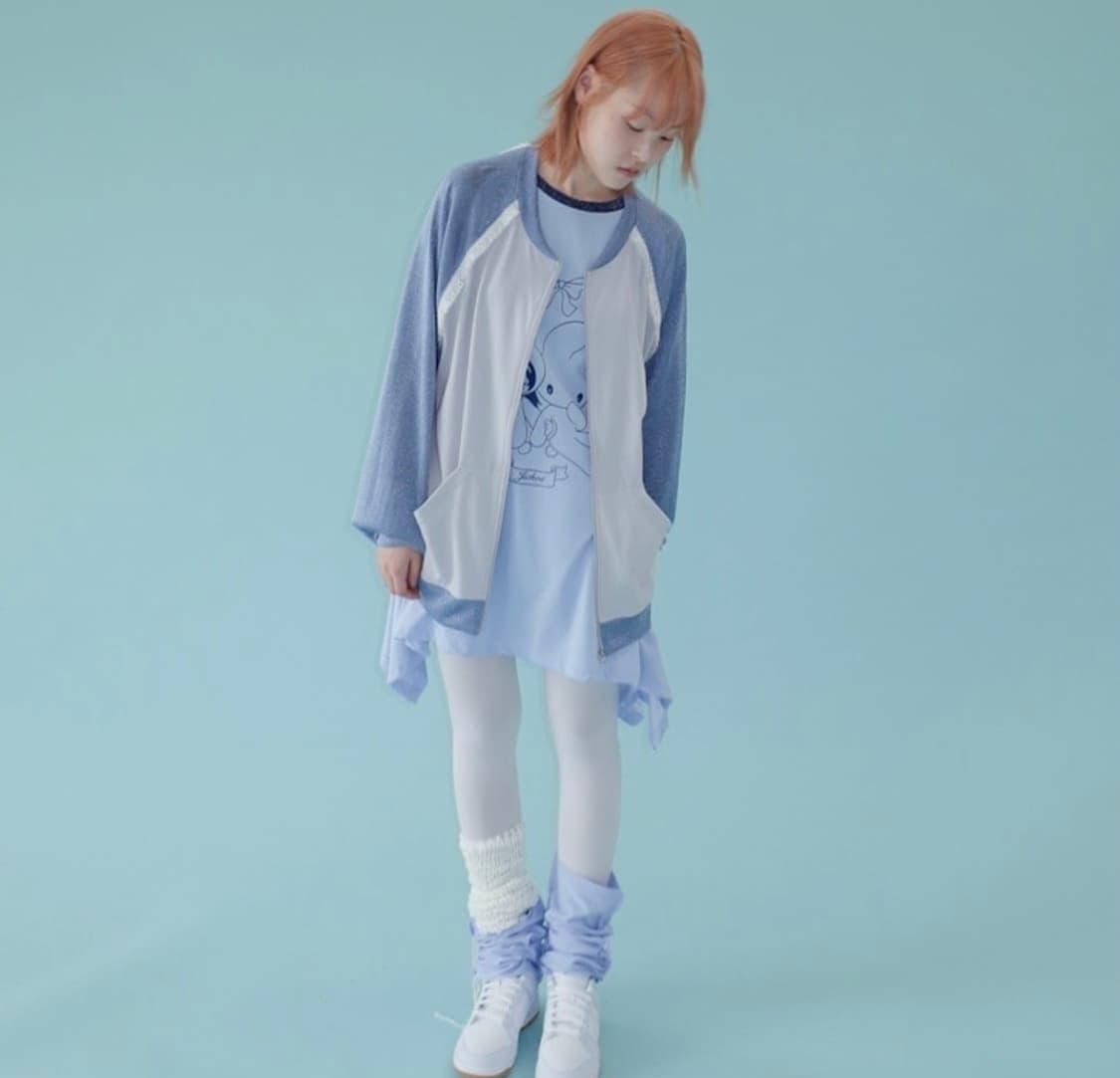 JIchoi)  BLOUSON (BLUE GREY) 상품이미지2
