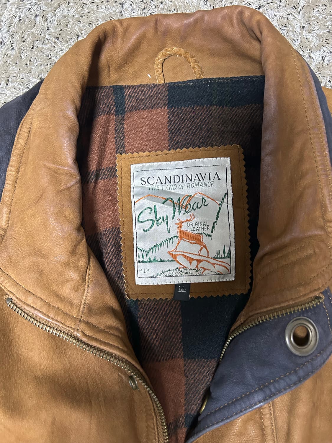 양가죽 자켓 사이즈 105-110 상품이미지3