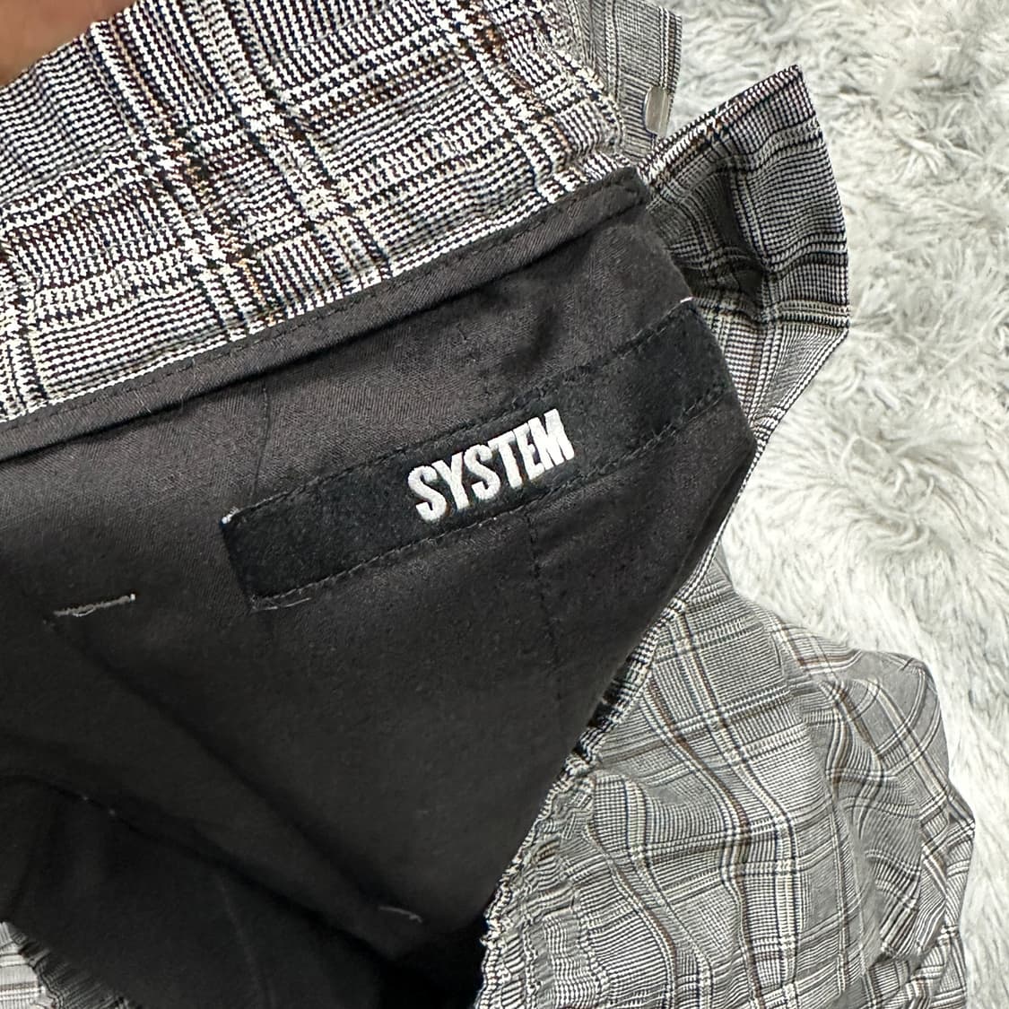 시스템 한섬 체크 슬랙스 34-35 상품이미지4