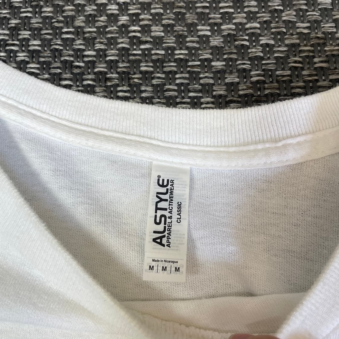 알스타일 화이트 댄스 스프릿 프린팅 반팔 셔츠 M 상품이미지4