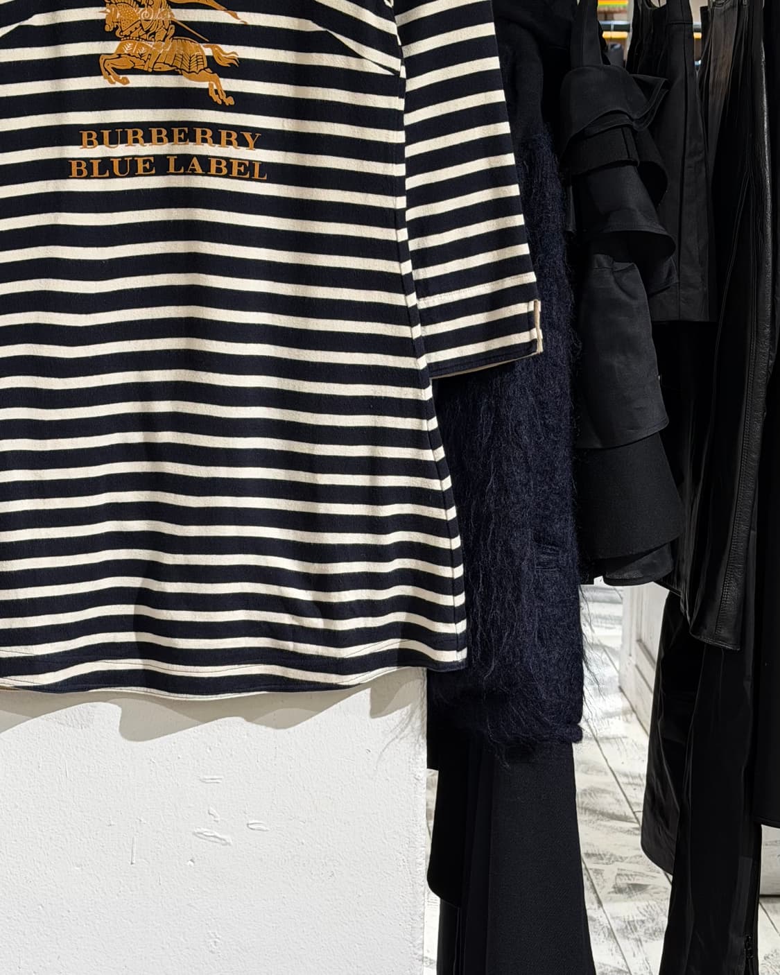 버버리 블루라벨 배색 스트라이프 7부소매 튜닉 상품이미지6