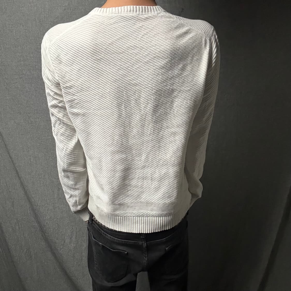 아르마니 익스체인지 로고 자수 브이넥 상품이미지4