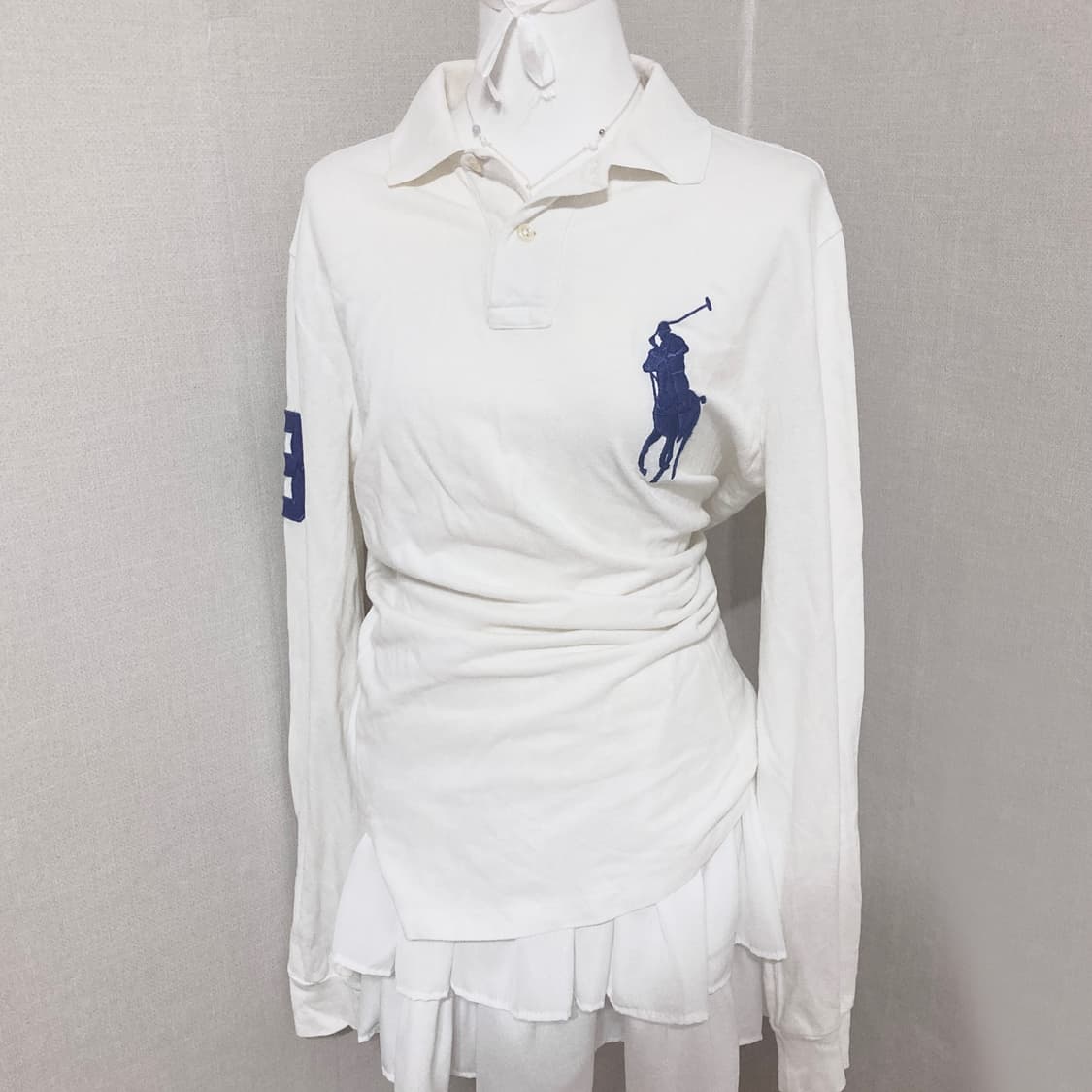 폴로 빅포니 화이트 카라티 M 상품이미지1