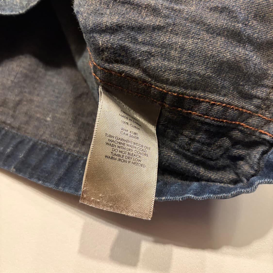 [S] 폴로 데님앤서플라이 워싱 포켓 데님 워크 자켓 D441 상품이미지8