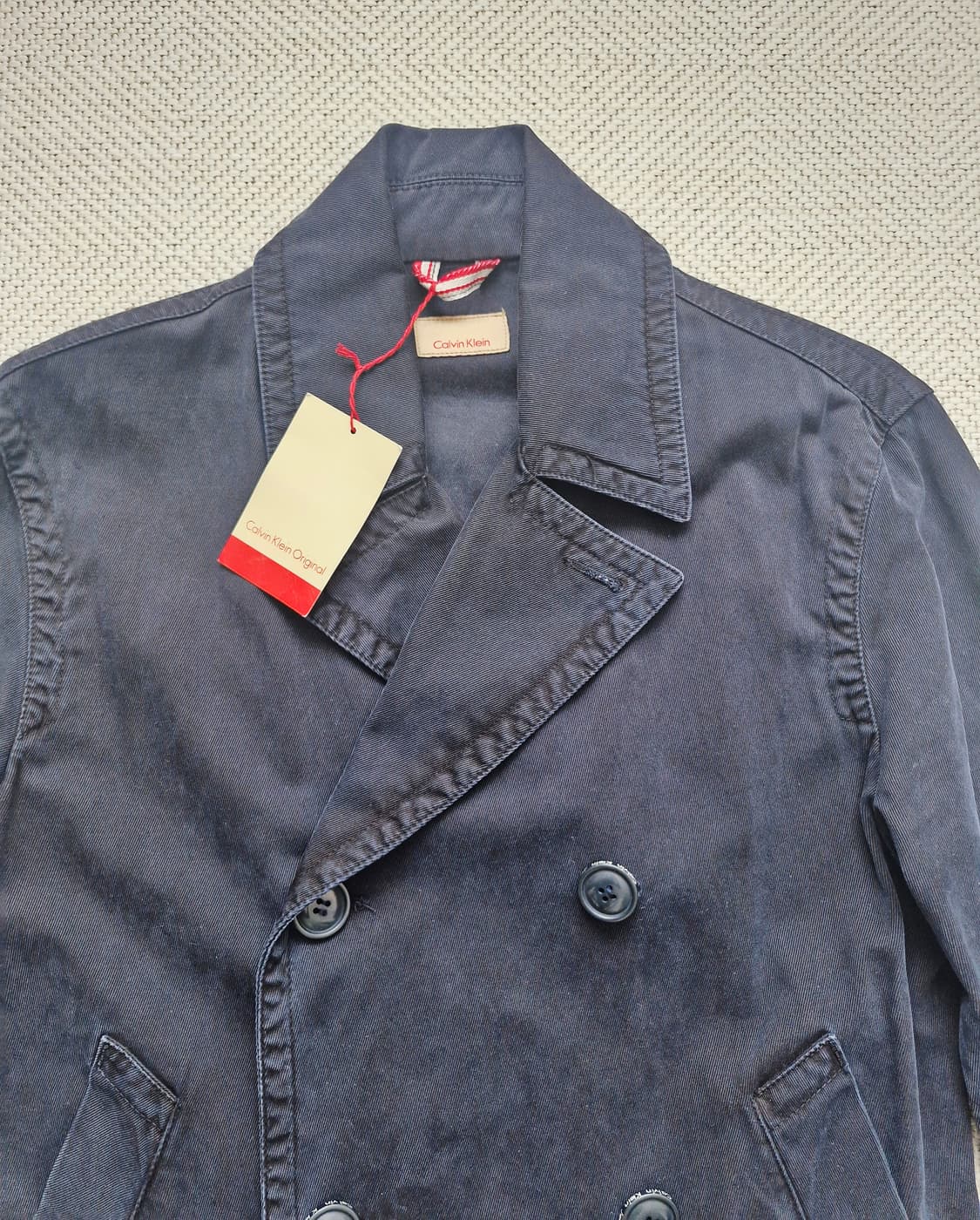 새상품 캘빈클라인 코튼 더블브레스티드 자켓 L  상품이미지2