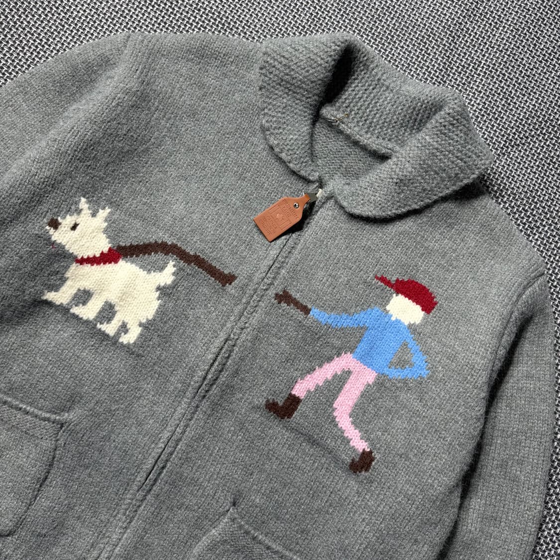 (새상품) 코위찬 니트 집업 상품이미지2