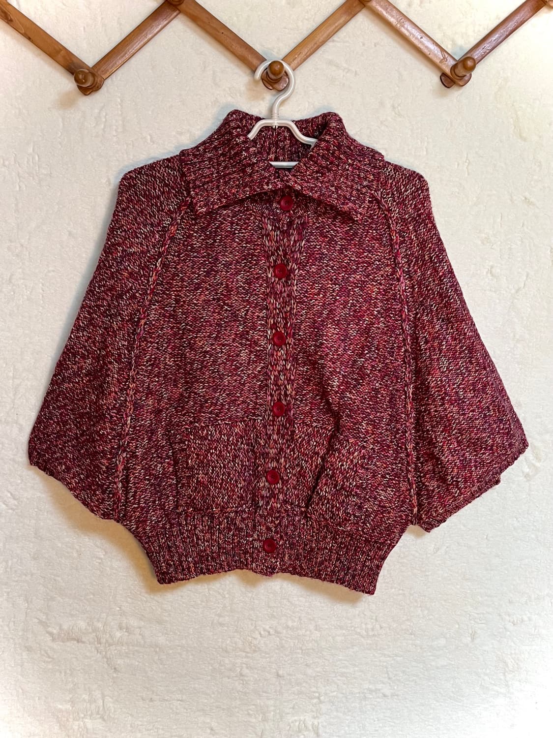 빈티지 니트 케이프 가디건 스웨터 상품이미지1