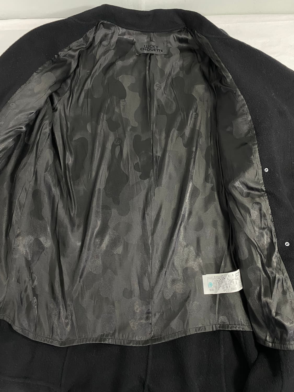 럭키슈에뜨 울 캐시미어 더블 롱코트 38 상품이미지8