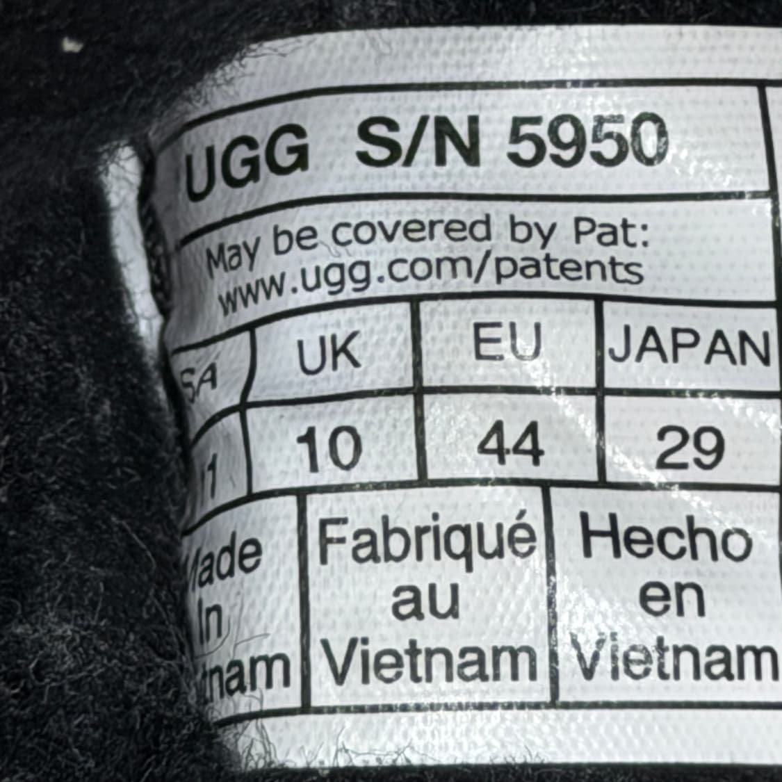 UGG 어그 타스만 슈즈 블랙 290 상품이미지6