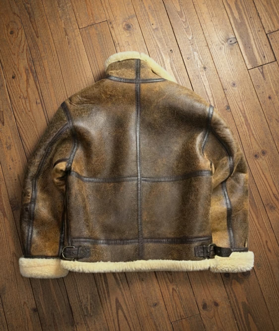 USA 미군 오리지날 양가죽 무스탕 B3 상품이미지2