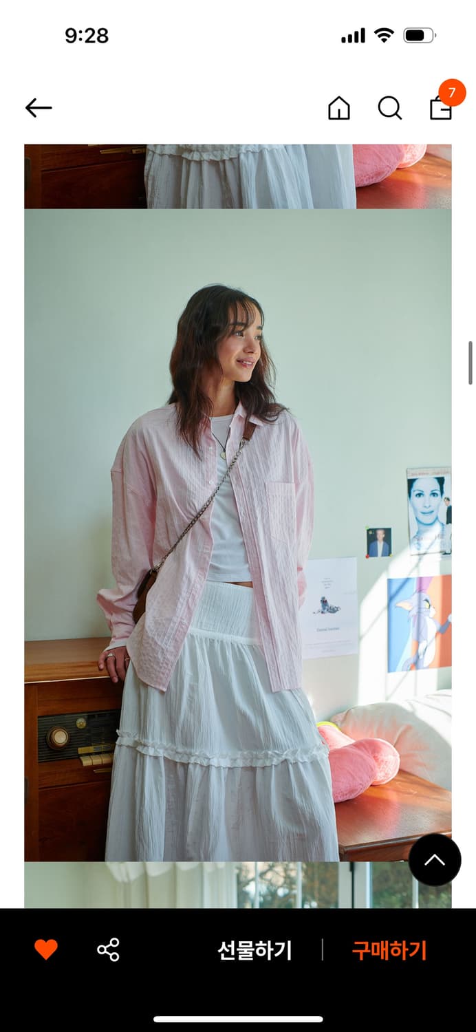 비터셀즈 Lily Overfit Shirt-Pink 핑크 셔츠 상품이미지1