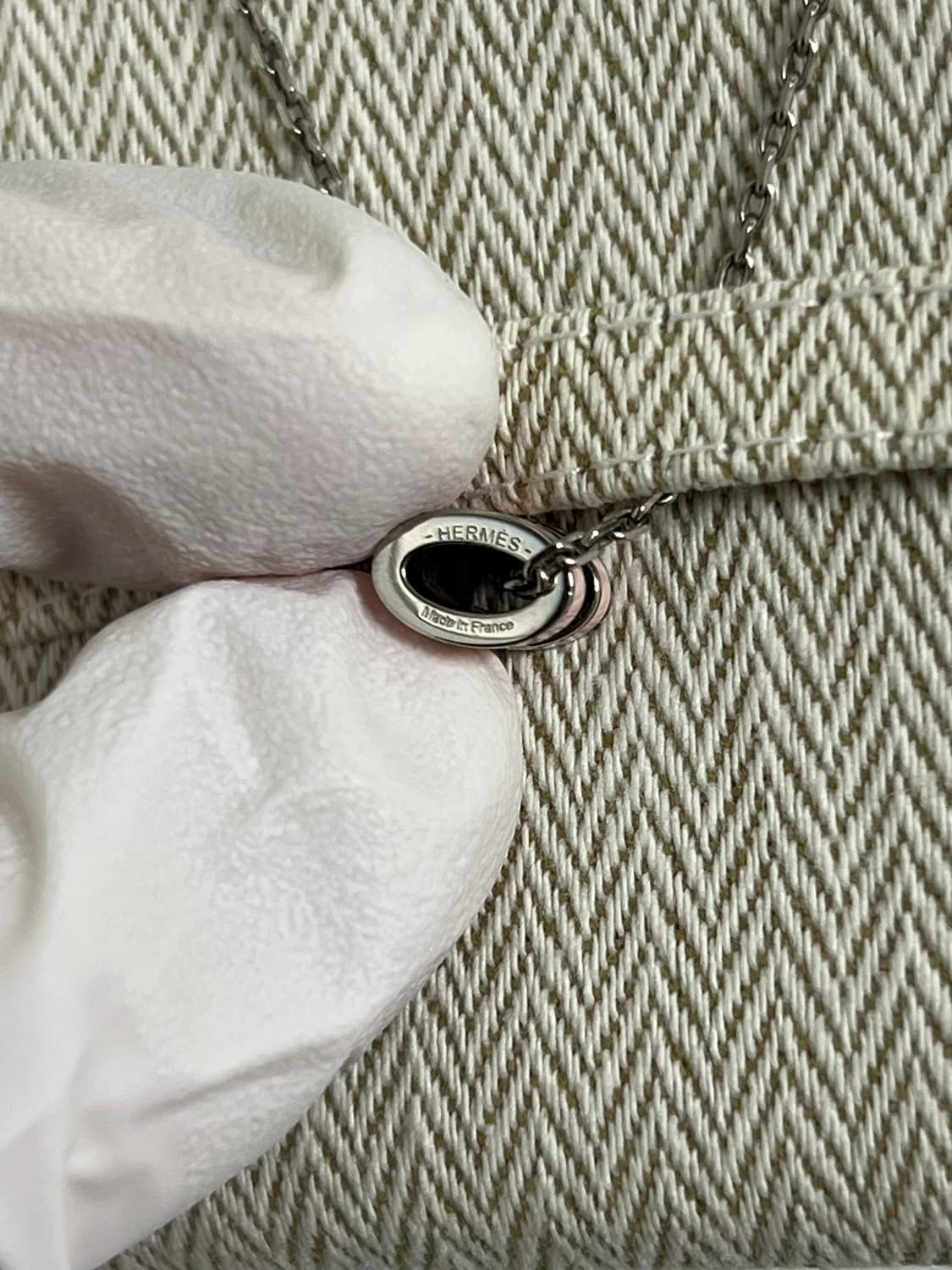 [정품] 새상품급 / 에르메스 팝아슈 미니 목걸이 핑크 상품이미지5