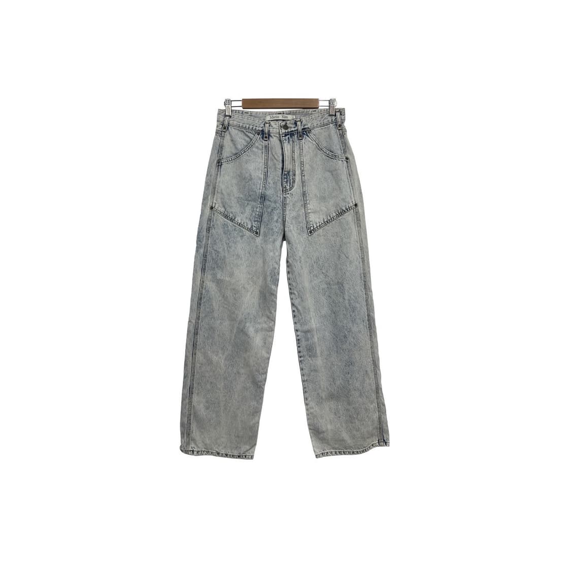 마뗑킴 아이스 워싱 와이드핏 데님 팬츠  상품이미지1