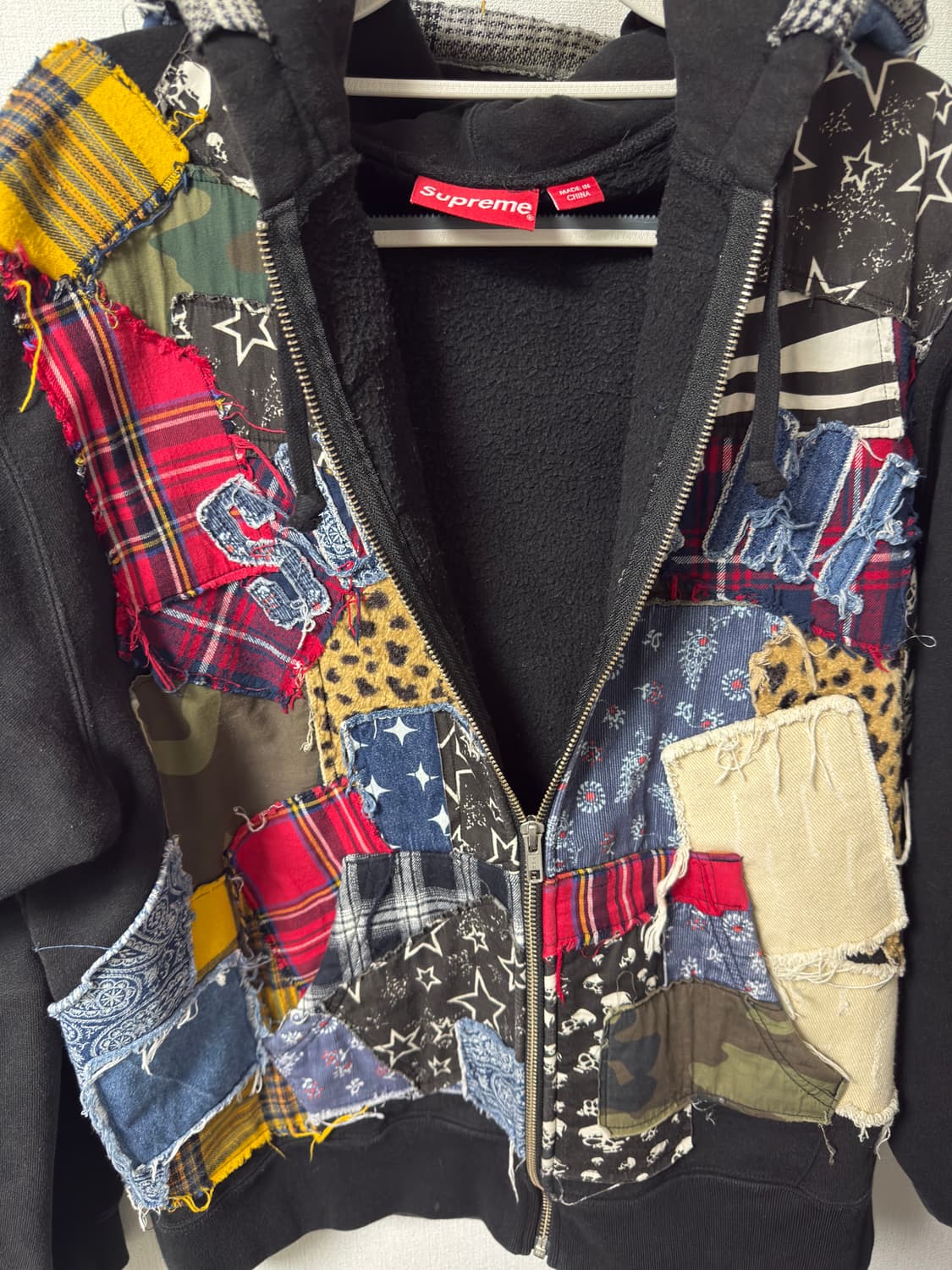 슈프림 패치워크 후드집업 상품이미지4