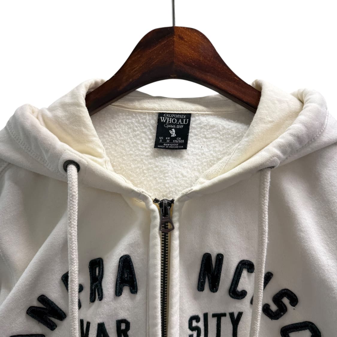 [M] 후아유 아이보리 후드집업 상품이미지5