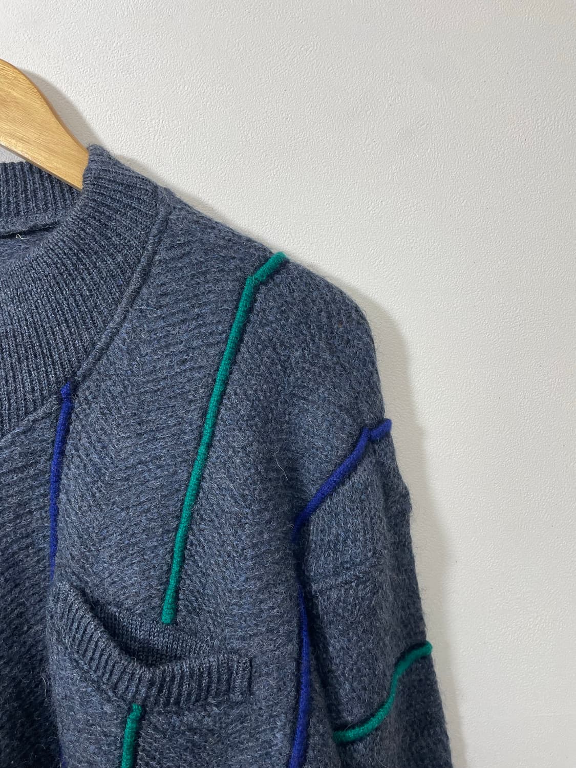 일본빈티지 울100% 니트 L - K42 상품이미지3