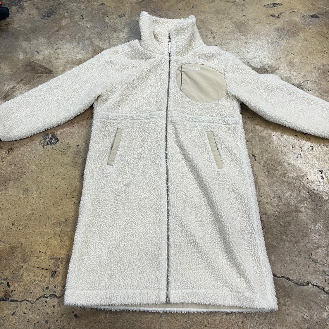 [정품/s,85] 노스페이스 뽀글이 롱 플리스 아이보리 b18 상품이미지3