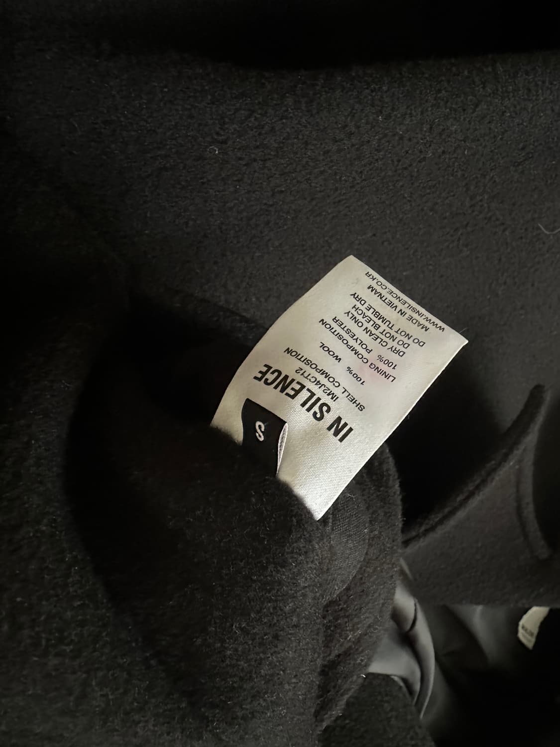 인사일런스 헤비 울 트렌치코트 상품이미지4