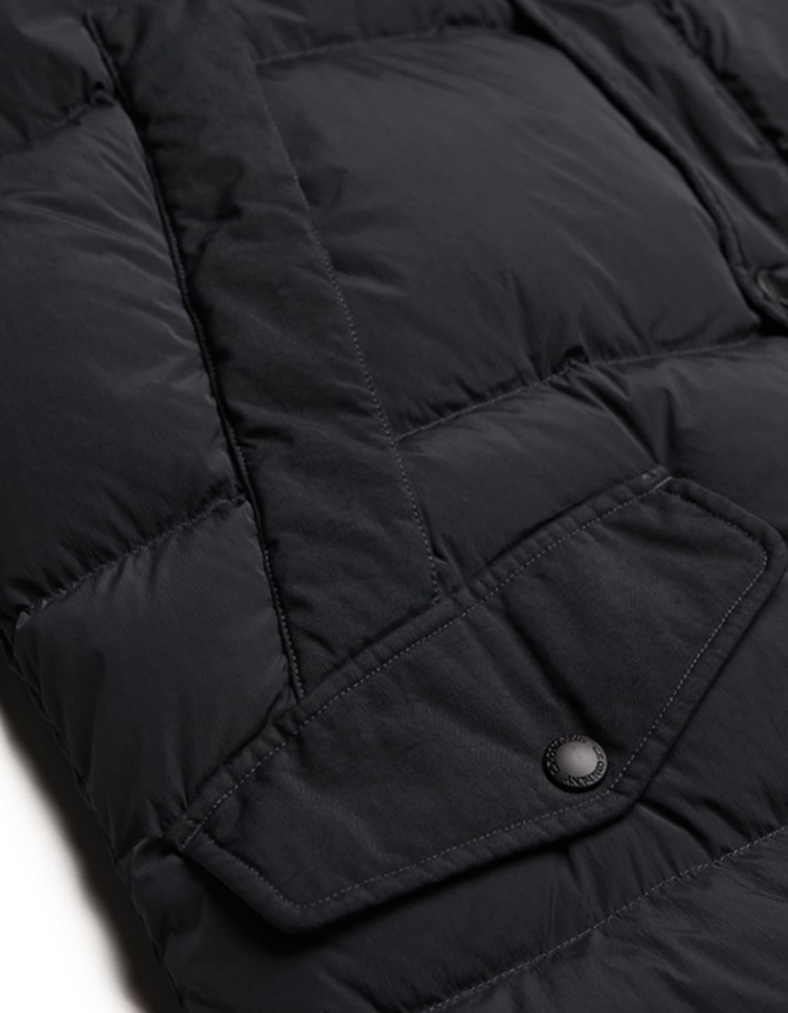 새상품(XXL)씨피컴퍼니 나이크라 후드 롱패딩 다크그레이 상품이미지6