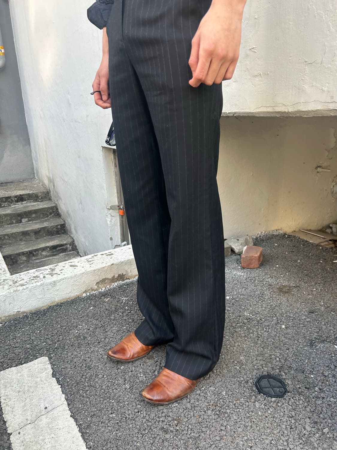 나인식스뉴욕 스트라이프 슬랙스 상품이미지1