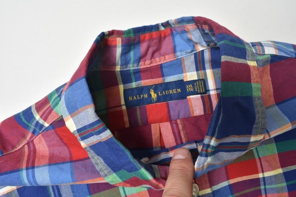폴로 랄프로렌 빅셔츠 체크 남방 XXL N1177 상품이미지7