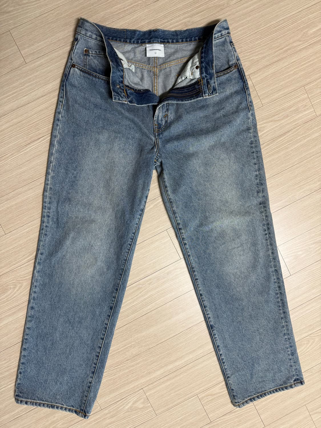 디네댓 regular jeans washed blue 상품이미지2