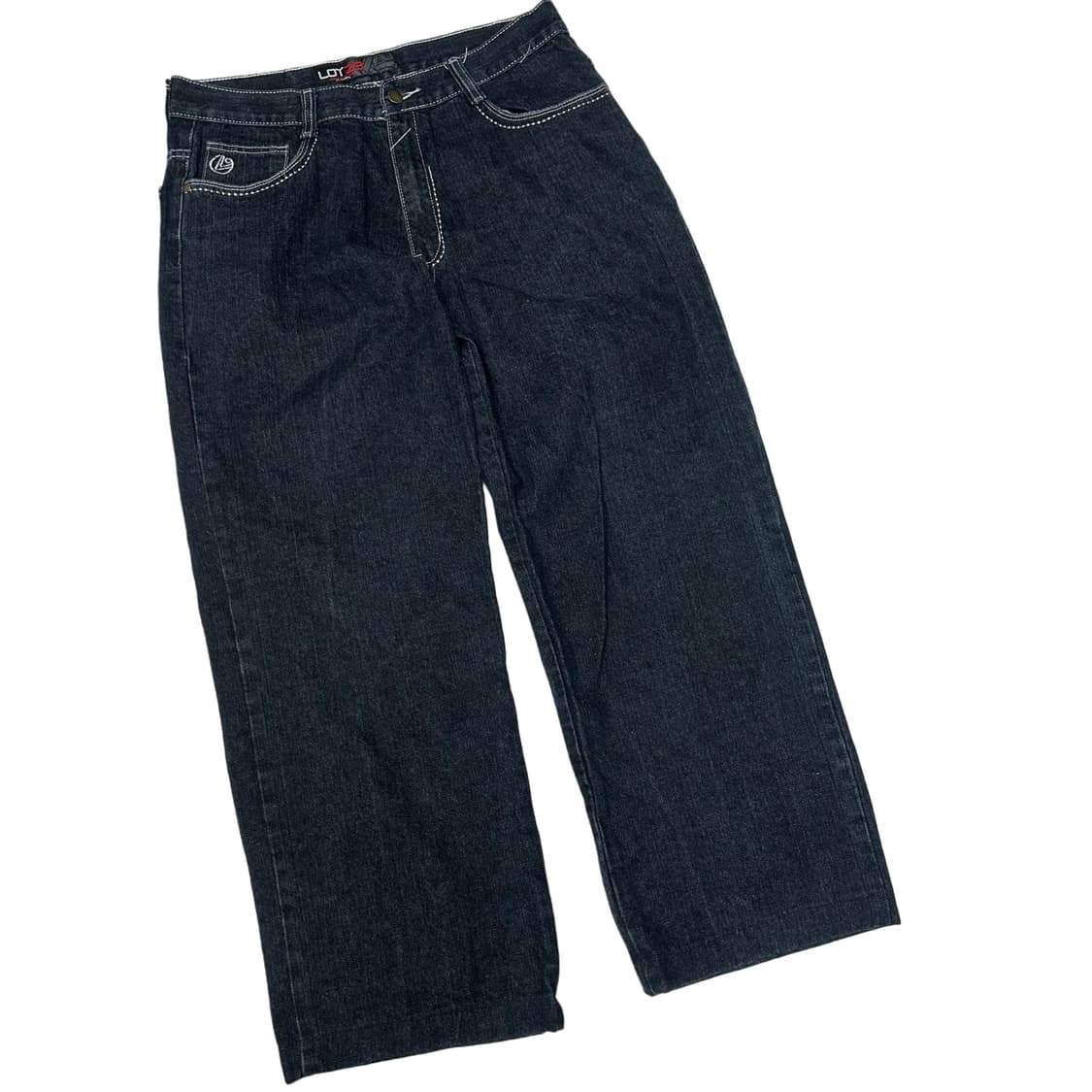 Lot29 화이트 스티치 진청데님팬츠 34 상품이미지3