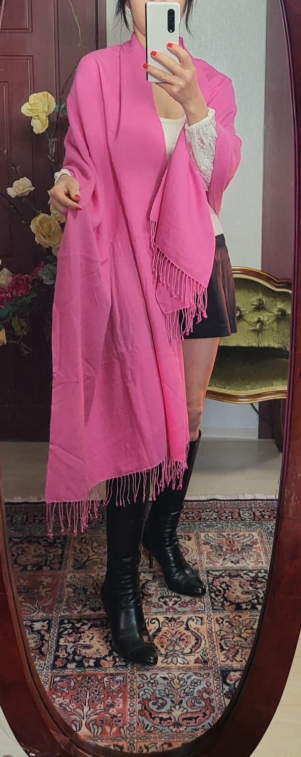 100% 캐시미어 빅숄 스카프  상품이미지2