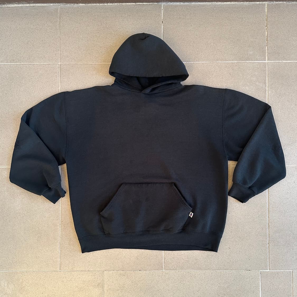 90s 빈티지 러셀 후드 블랙 XL USA 상품이미지1