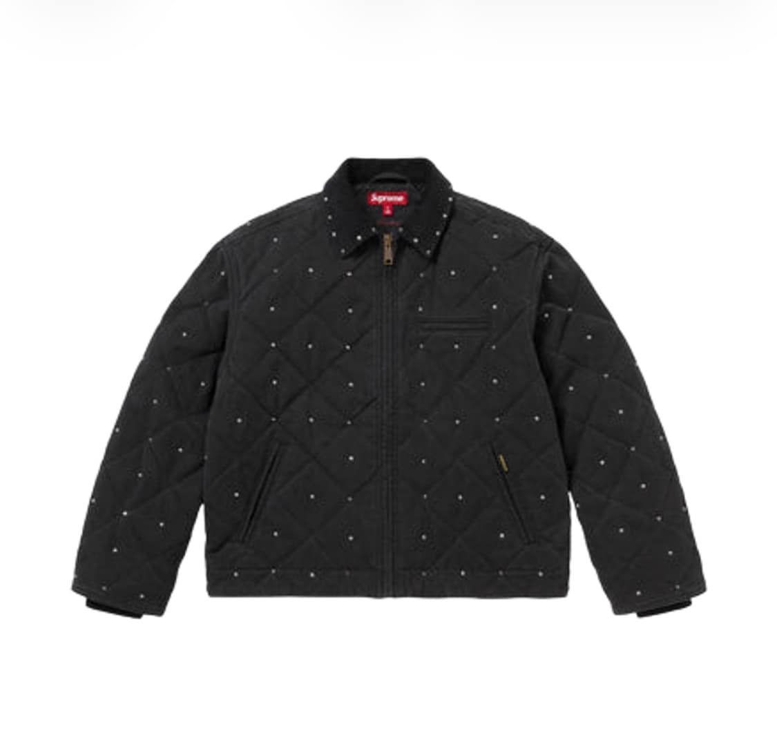 슈프림 B.B. 사이먼 퀼티드 워크 자켓 블랙 비비사이먼 상품이미지1