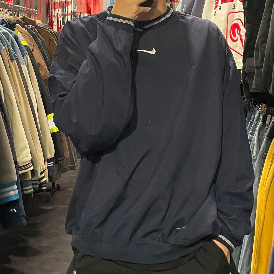 [IM] NIKE 나이키 네이비 미드스우시 웜업 상품이미지2