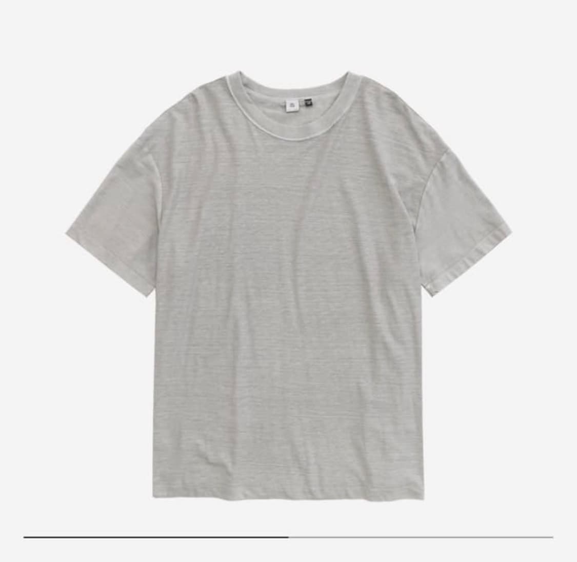 [3] 폴리테루 리버스드 1/2 반팔 티셔츠 빈티지 그레이 상품이미지1