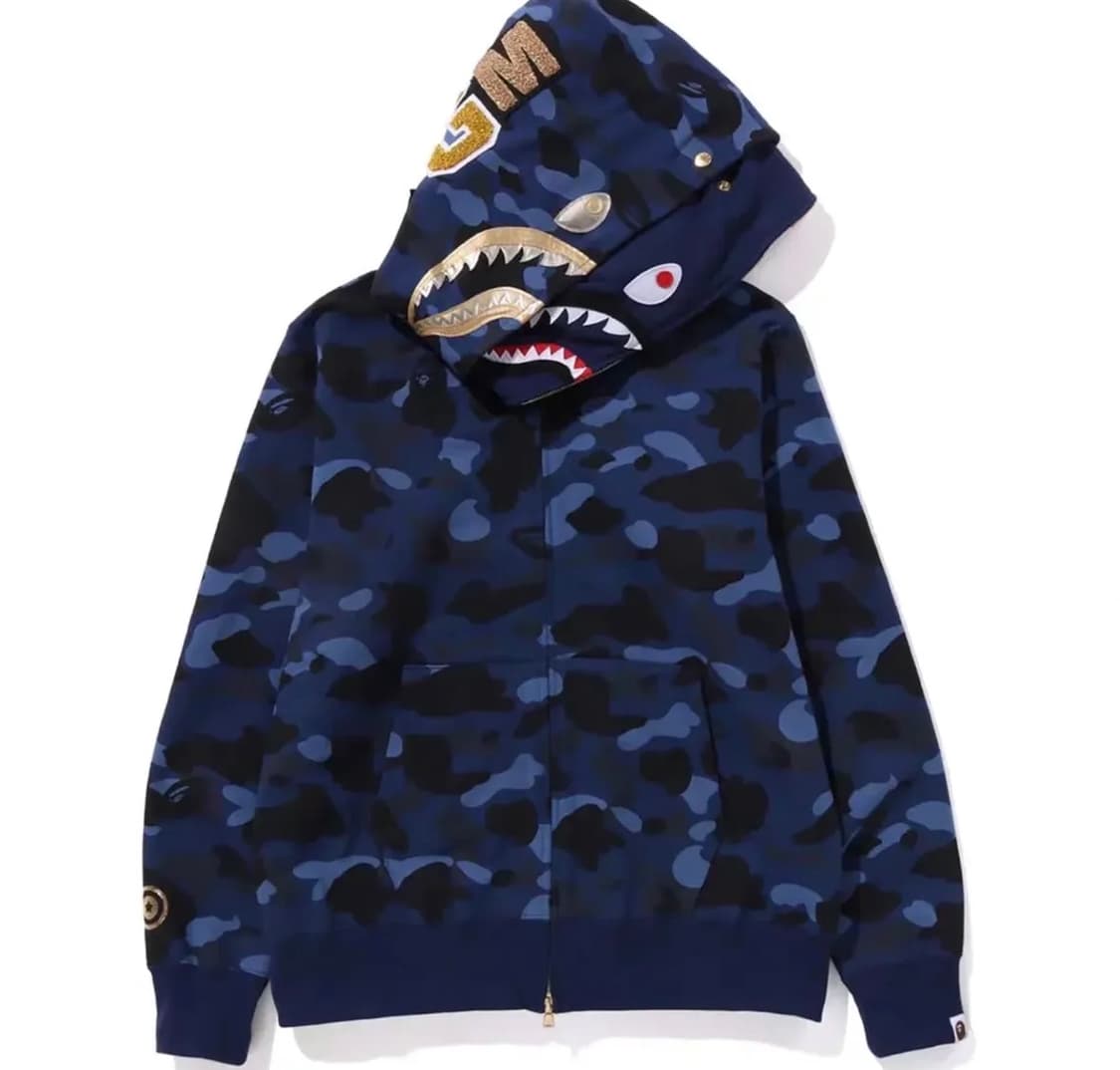 베이프 더블샤크후드 청계 xl 새상품 상품이미지1