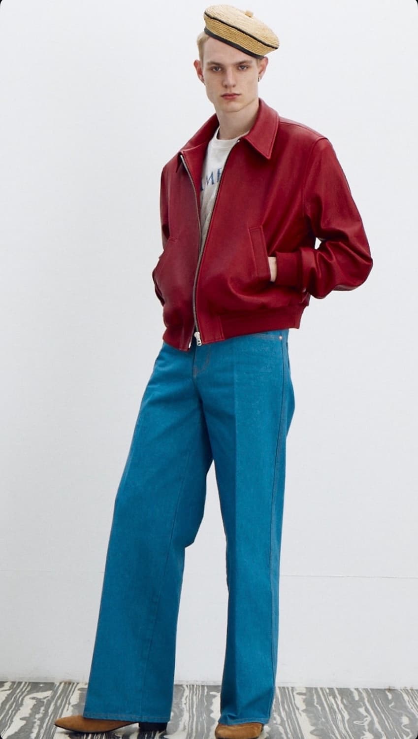 렉토 25SS 플레어 핏 데님 팬츠 더스티블루 (S) 상품이미지2