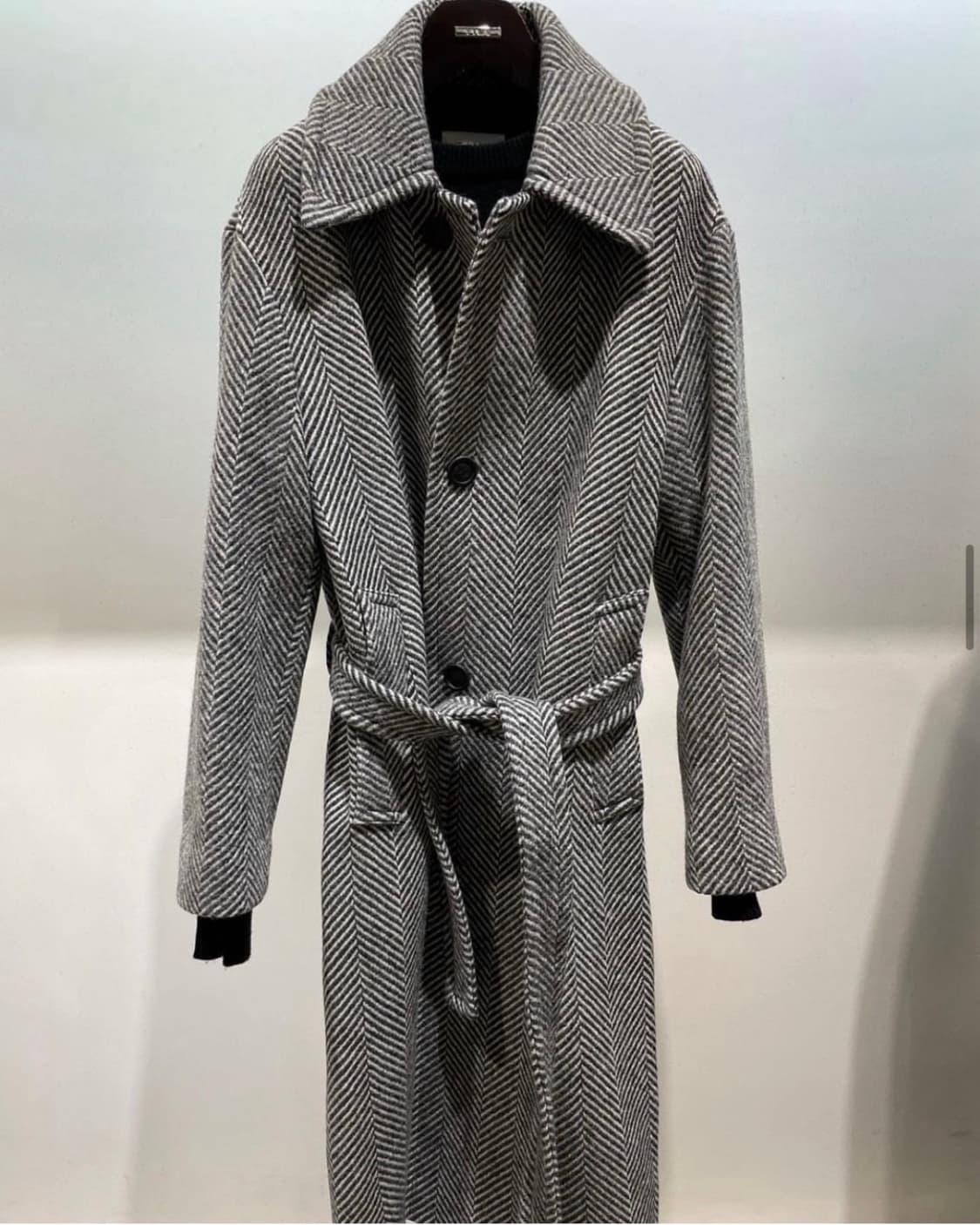 타임옴므/ 20주년 헤링본 발마칸 로브 코트/ 105 상품이미지9