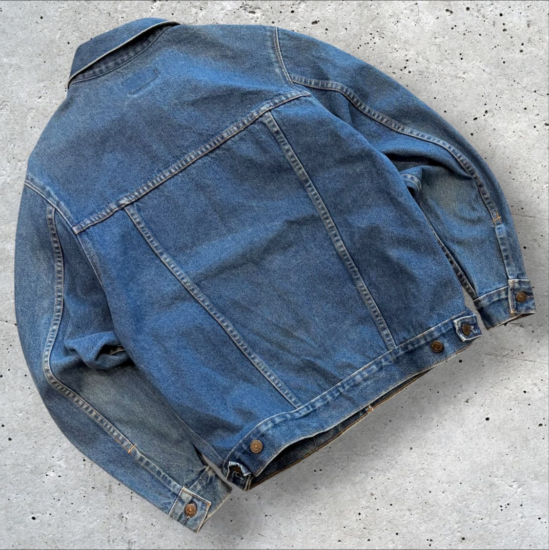 [S] 80s 리바이스 USA 데님 트러커 청자켓 C495 상품이미지2