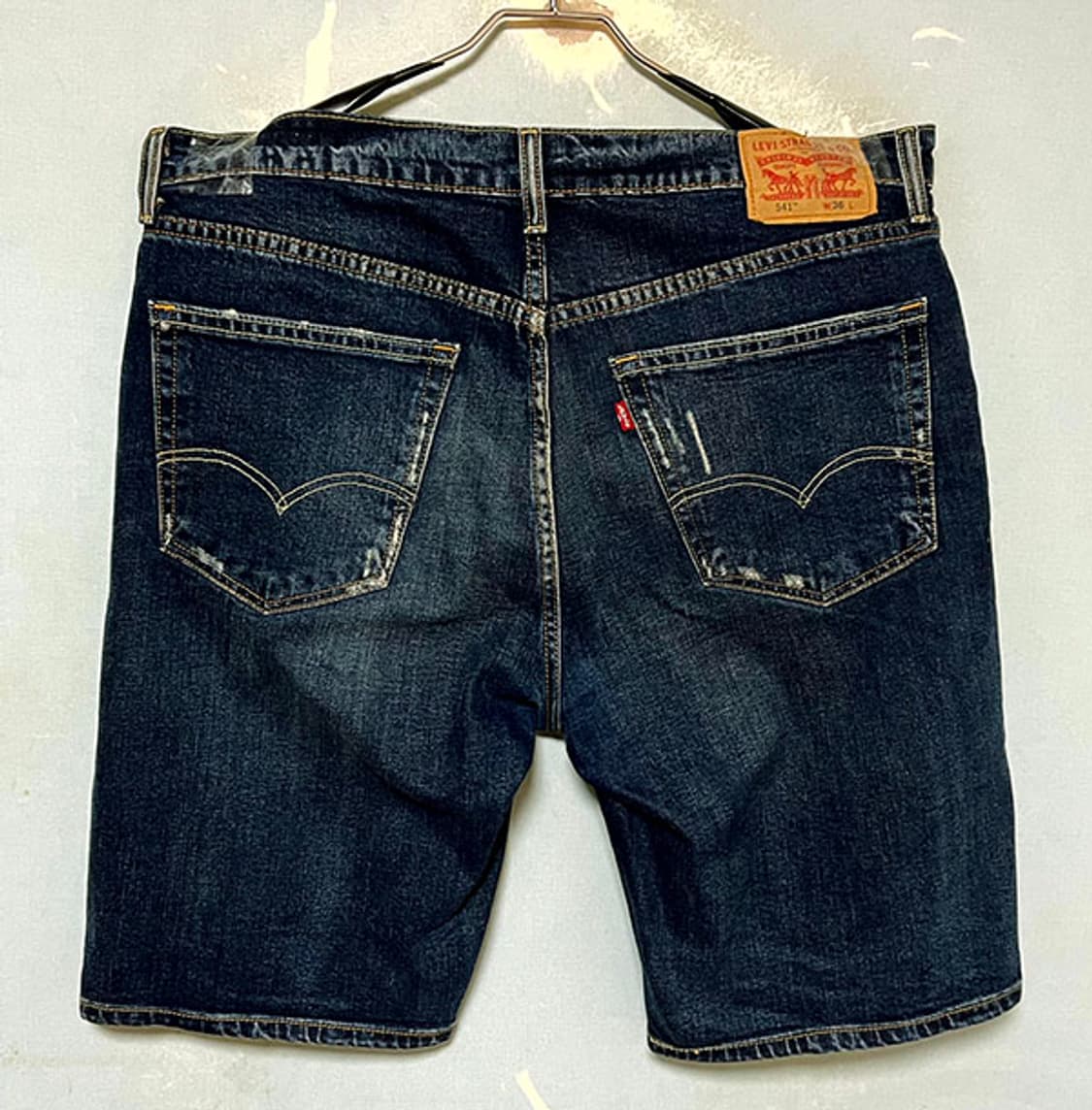 리바이스541 남자 청반바지 데님쇼츠 캐주얼 스판 데미지진 XXL 36  상품이미지2