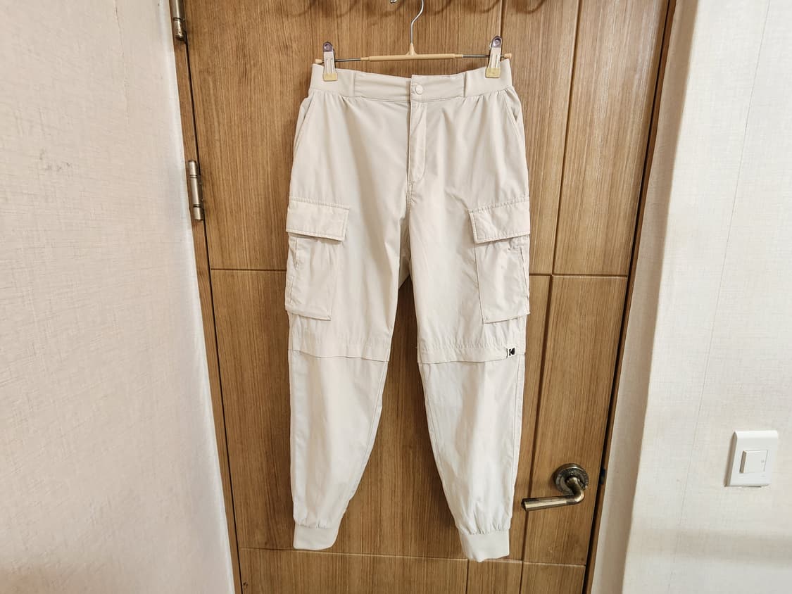 (XS)여성 코닥어패럴 우븐 카고 조거 팬츠 베이지 봄여름 상품이미지1