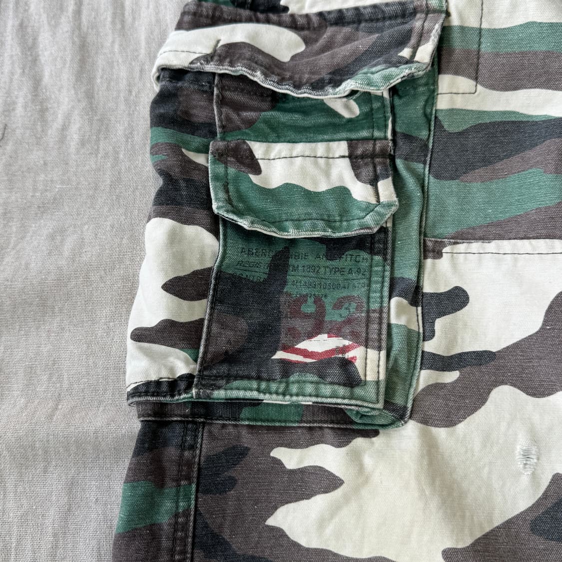 아베크롬비 og 밀리터리 카모 카고팬츠 36(32~) 상품이미지3