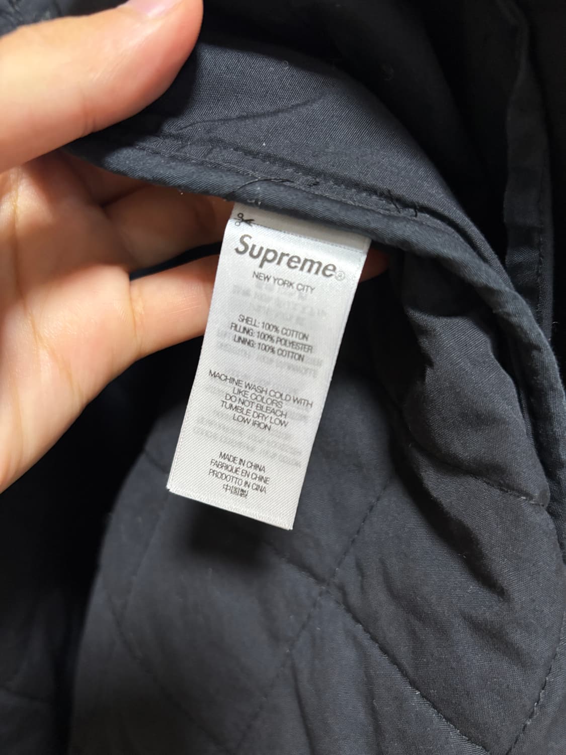 슈프림 24fw 퀼티드 플란넬 집업셔츠 상품이미지4