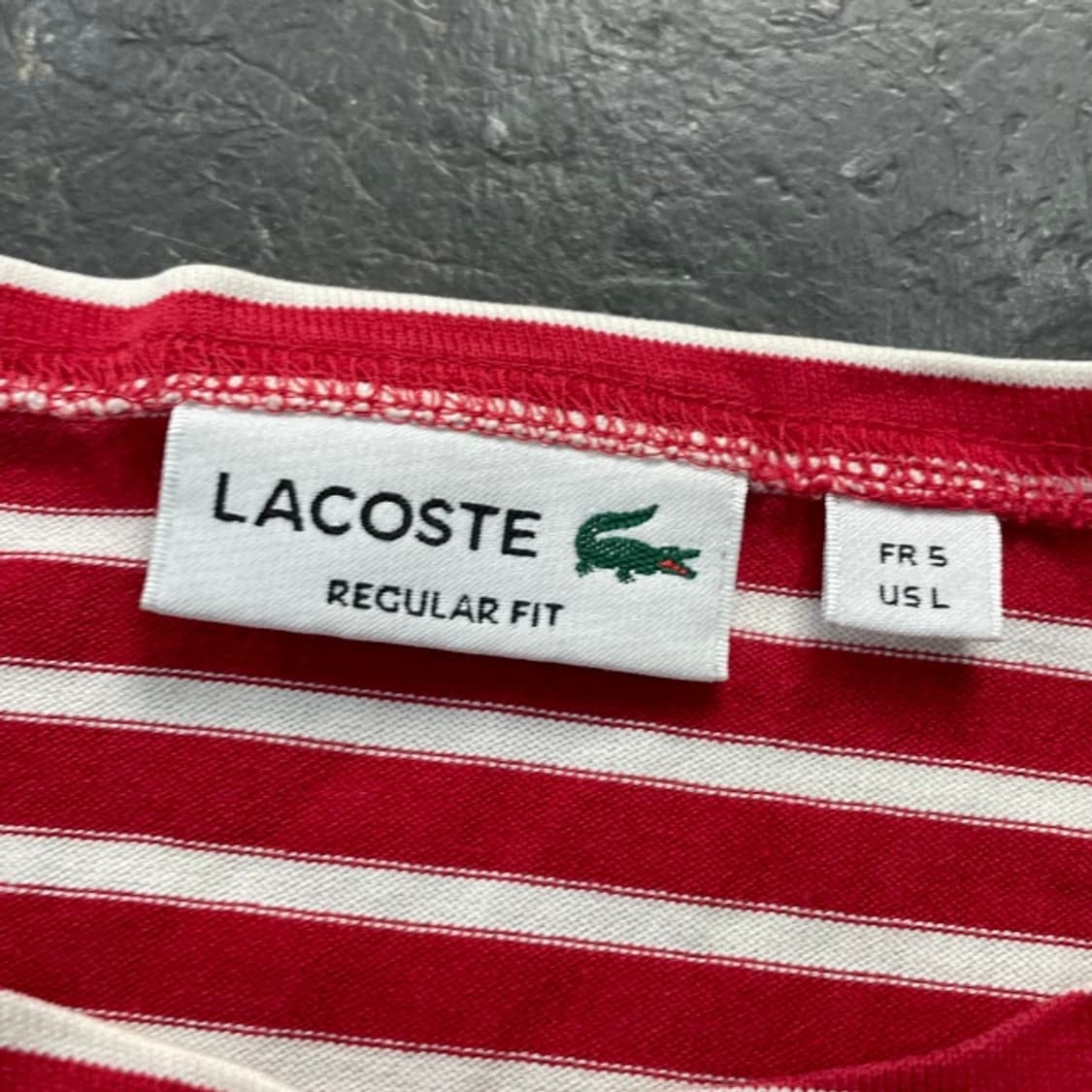 100 라코스테 단가라 롱슬리브 상품이미지3