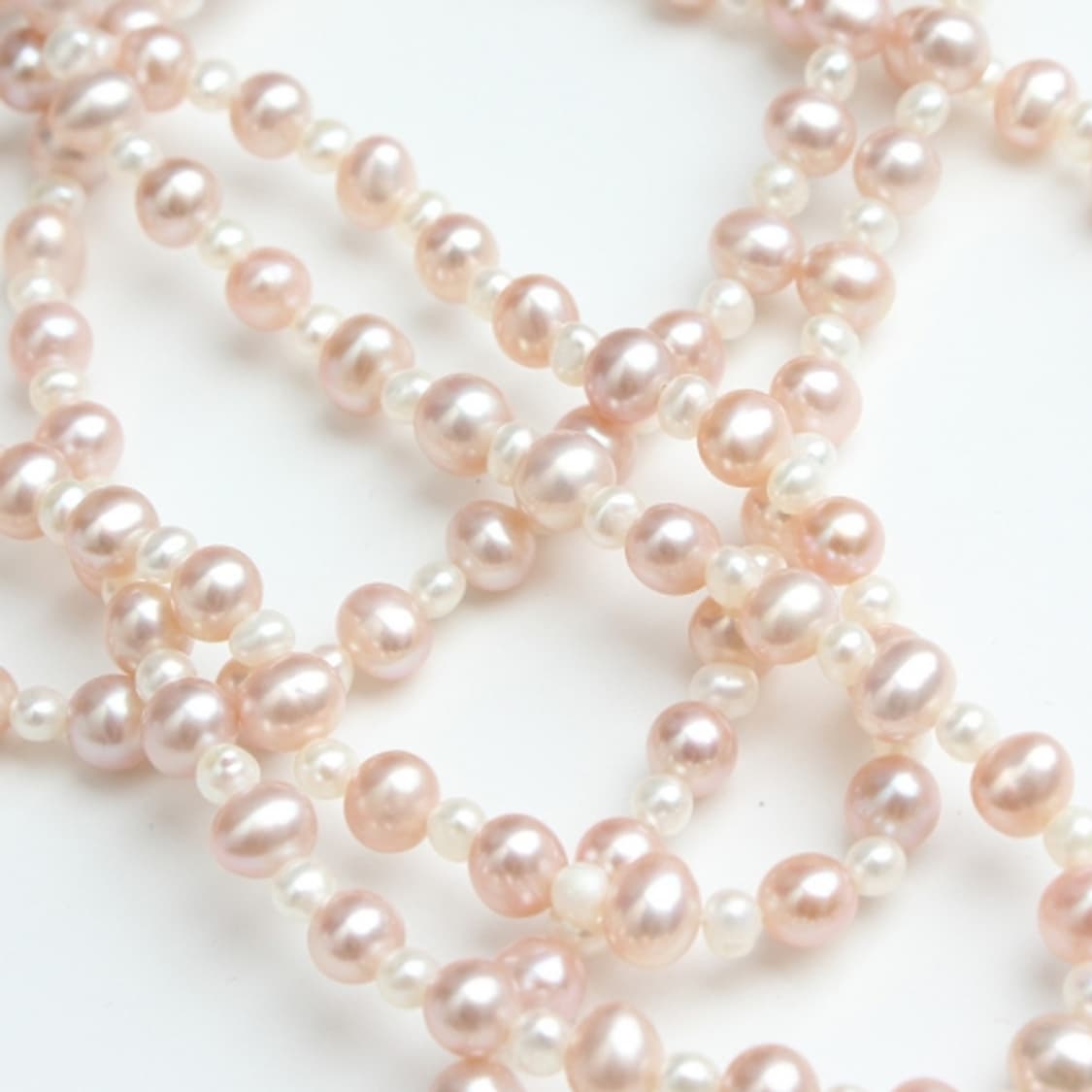 핑크 아이보리 미니진주 목걸이 상품이미지4