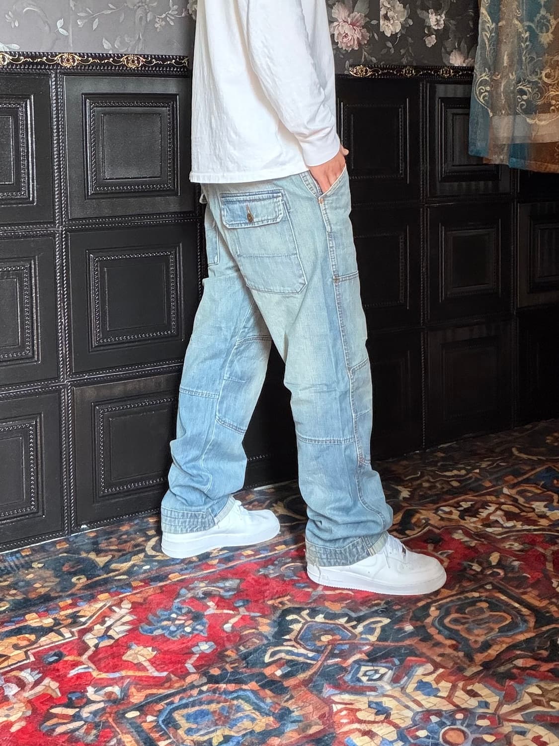 a247) 36 빈티지 워싱 데님팬츠 상품이미지3