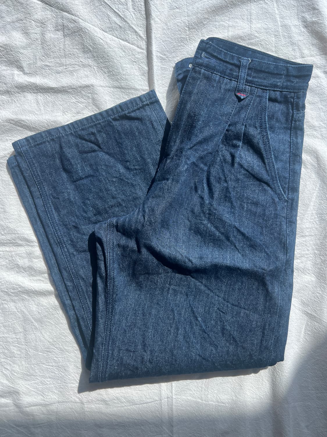 포트너스/Two Tuck Wide Indigo Jeans/M 상품이미지2