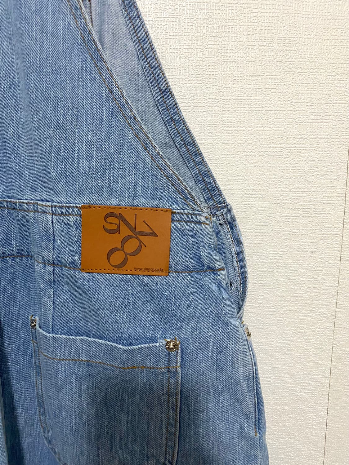 시눈 데님 오버롤 롱 원피스 상품이미지6