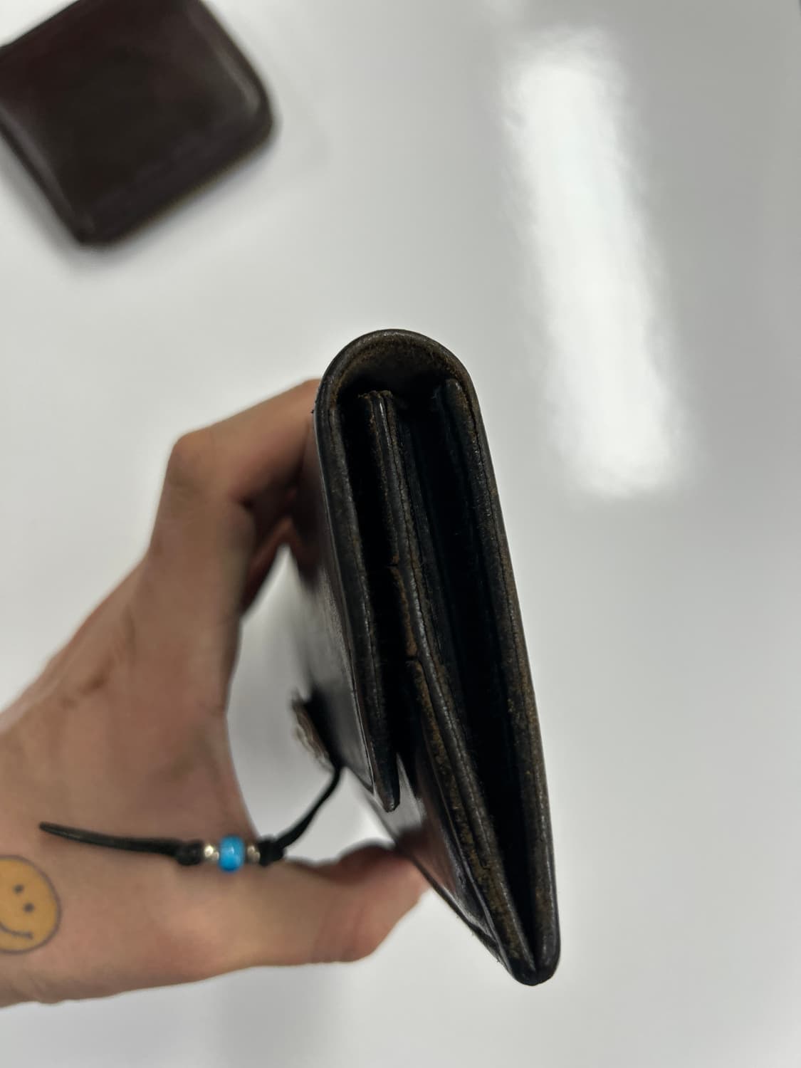 GOROS 새들레더 별주콘초 블랙 장지갑 상품이미지5