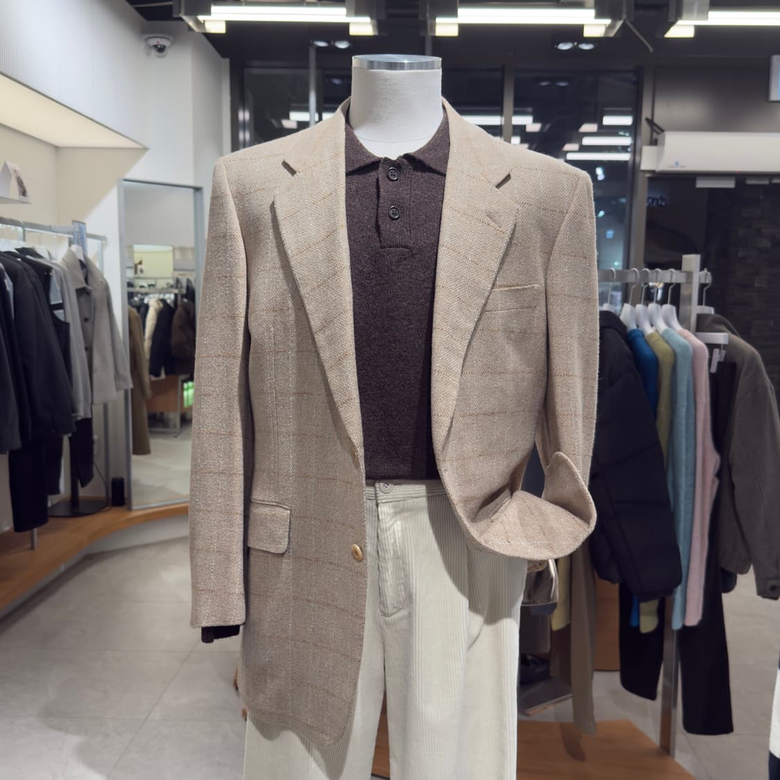 일본 테일러드 Mila Schon X Lonner 트위드 자켓 상품이미지2